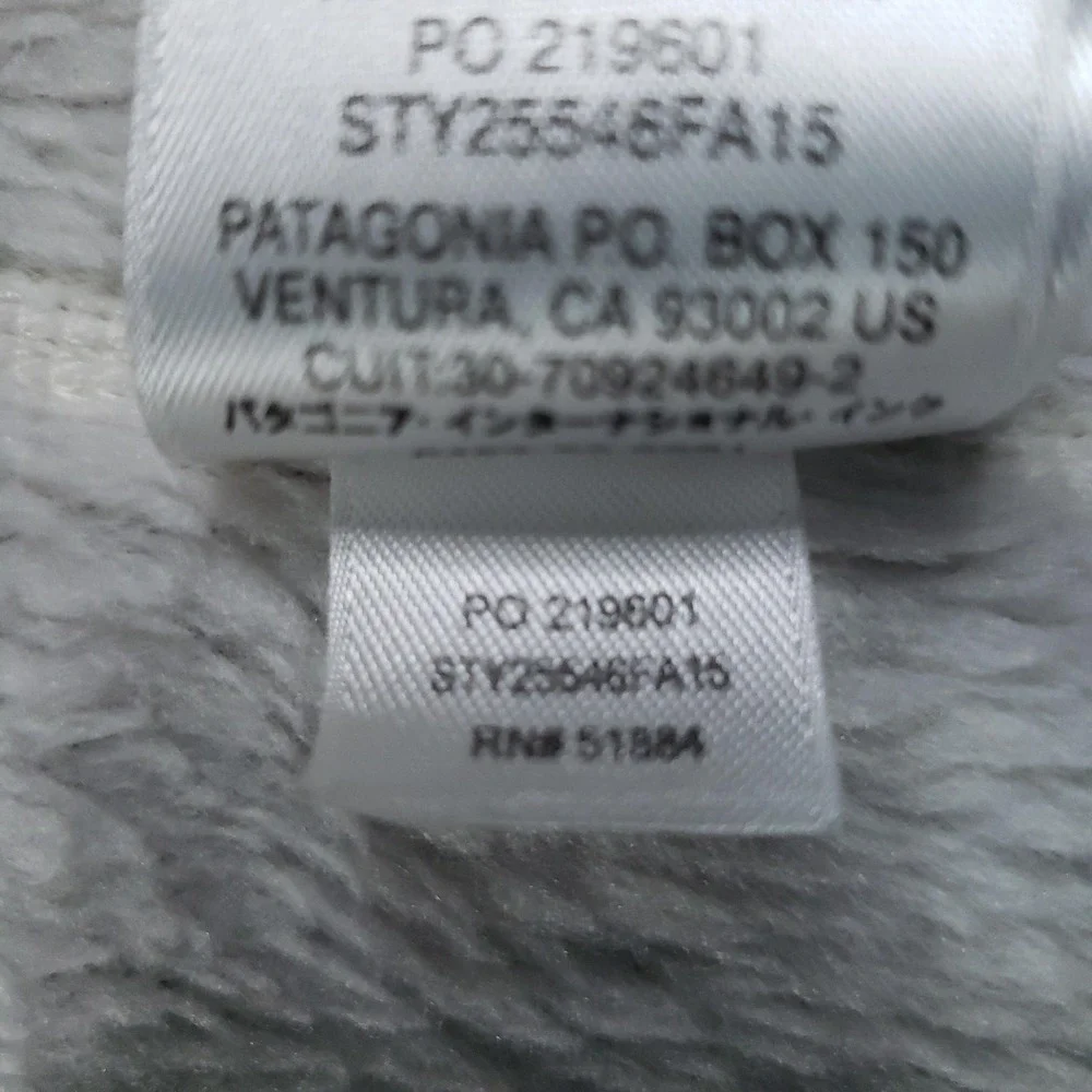 Patagonia Vest Womens Medium White Fleece Polartec Full Zip Pockets